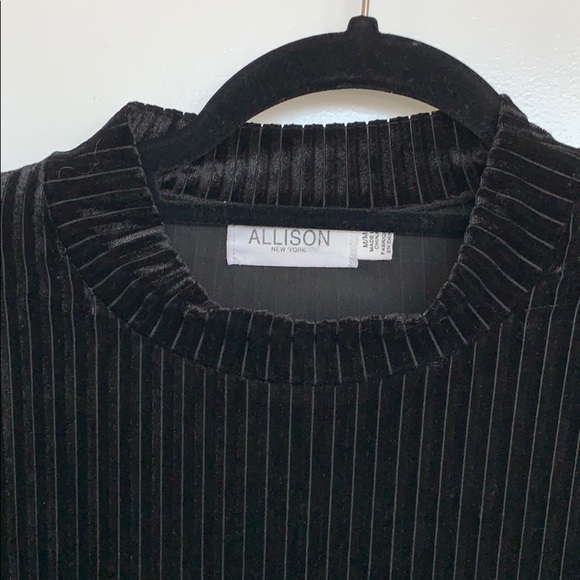 Velvet Mock Neck Dress - Picture 2 of 2